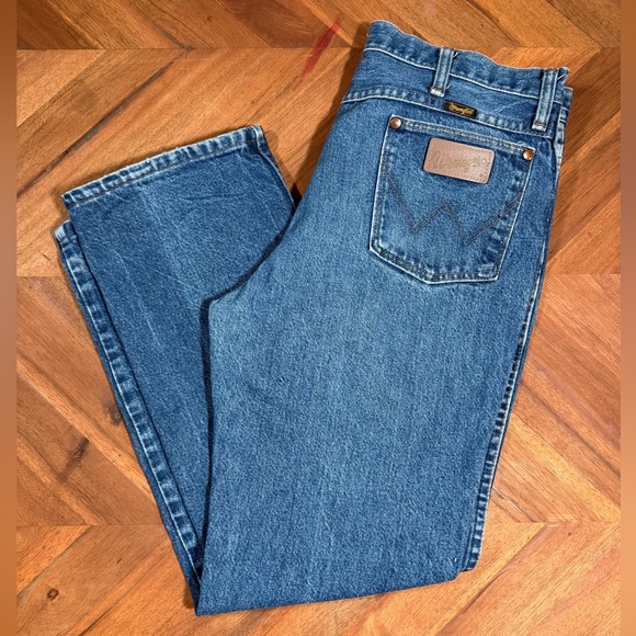 Wrangler Other - Wrangler 936DEN Jeans Made in USA 36x30 90s Rigid Denim Cowboy Fit